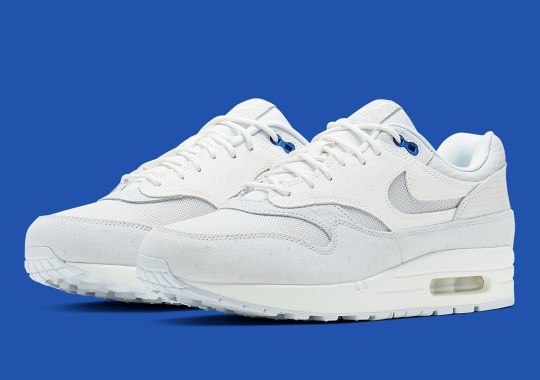 Nike Air Max 1 Premium In Pure Platinum And Racer Blue Is Available Now