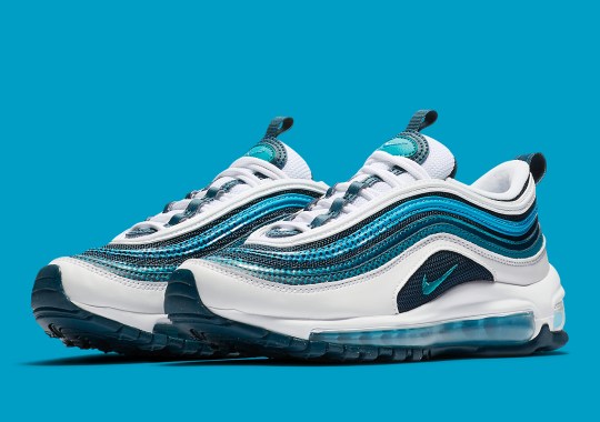 Nike Air Max 97 RF Mixes Blue And Teal With Dotted Patterns