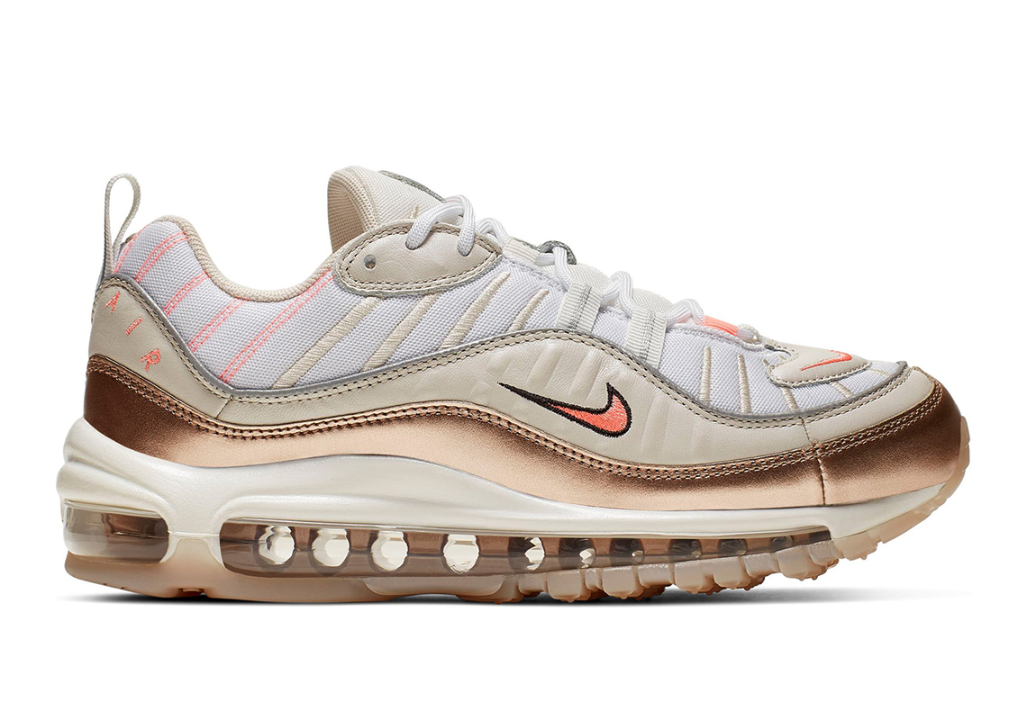 Nike Air Max 98 Women's White Brown 