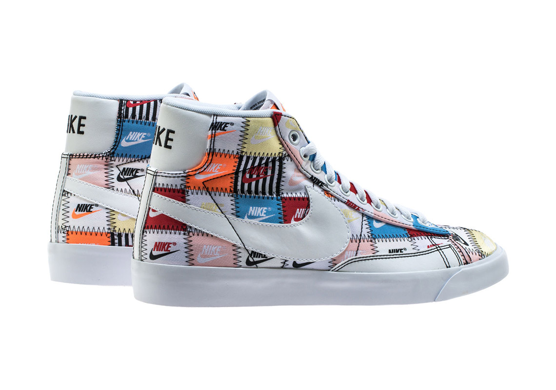 patchwork blazers nike