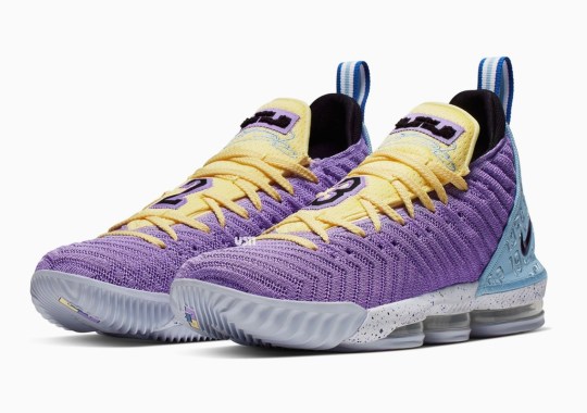 Upcoming Nike LeBron 16 “Lakers” Honors The Franchise’s 16 Championships