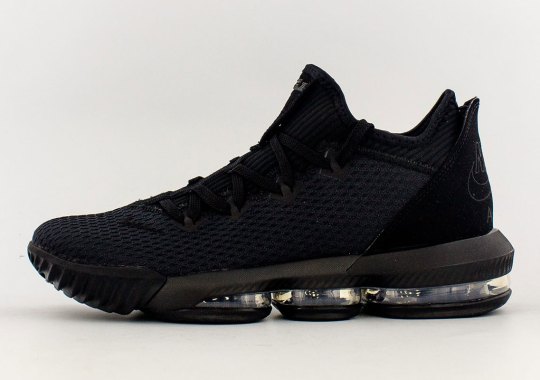 The Nike LeBron 16 Low “Triple Black” Launches On May 13th