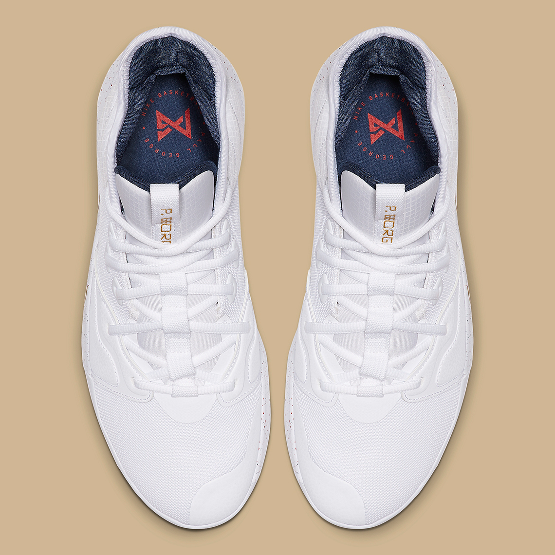 Nike PG 3 White Gold Navy AO2607-100 