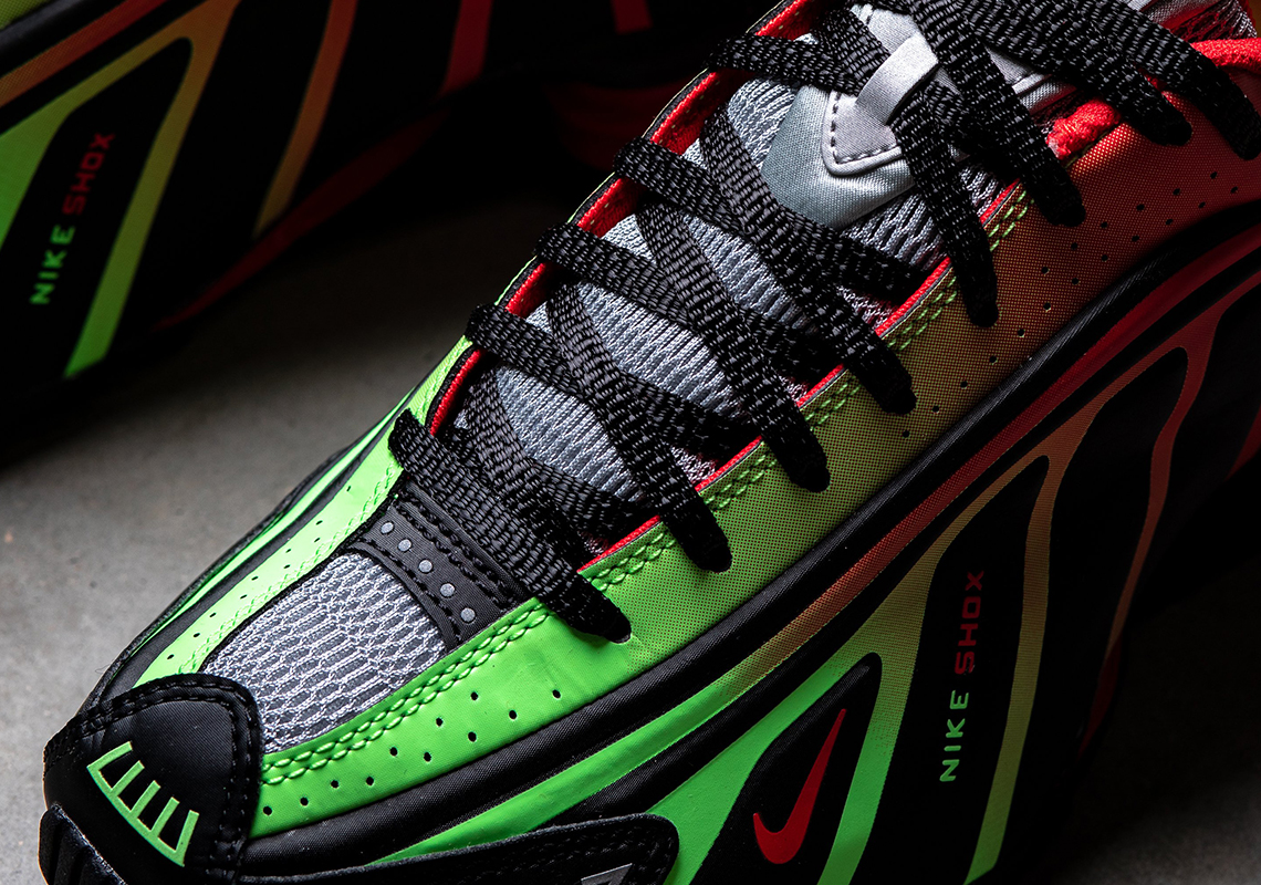 Nike Shox R4 Neymar Black Red Green Bv1387 001 3