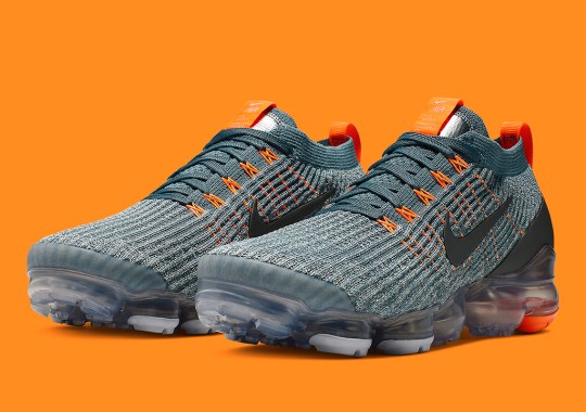 Bold Orange Accents Add Flair To This Vapormax Flyknit 3.0