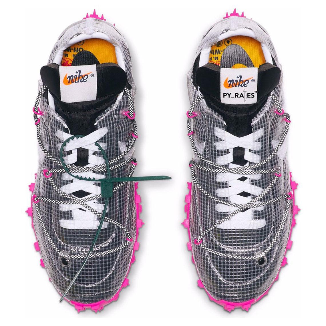 Off White Nike Wmns Waffle Racer Pink 2