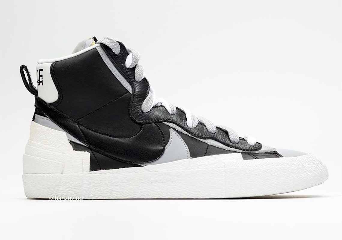 sacai Nike Blazer Black Grey White BV0062-002 Release Info ...