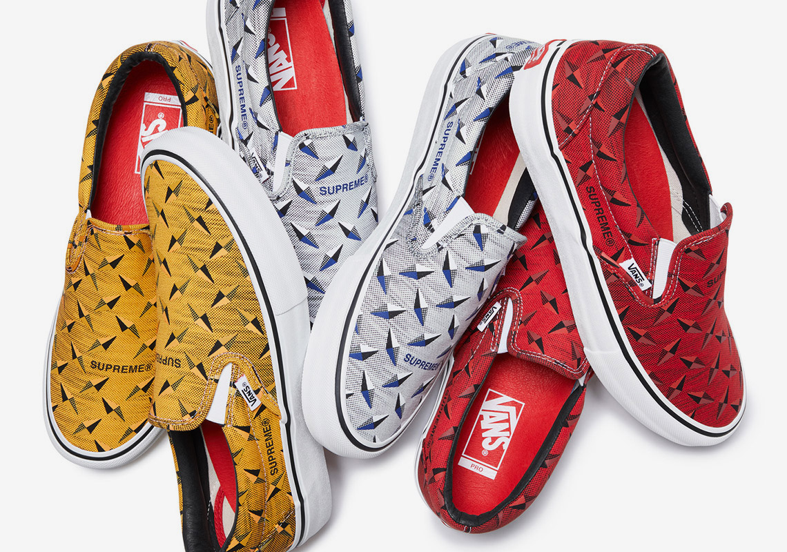 Supreme And Vans Introduce Diamond-Etched Graphics To Two Models