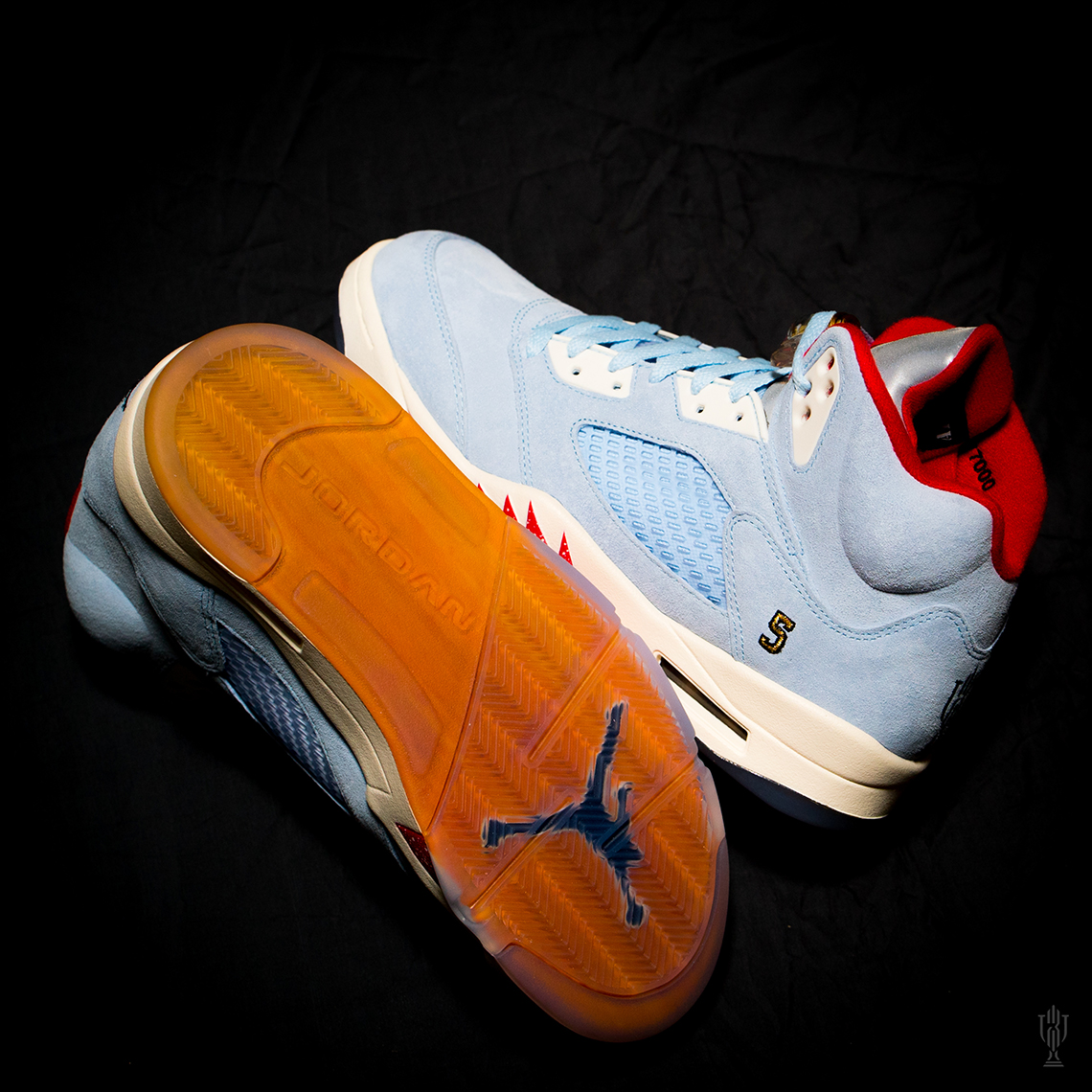 Trophy Room Air jordan 5 retro Brand fire red silver tongue 2020 gs Ice Blue 6