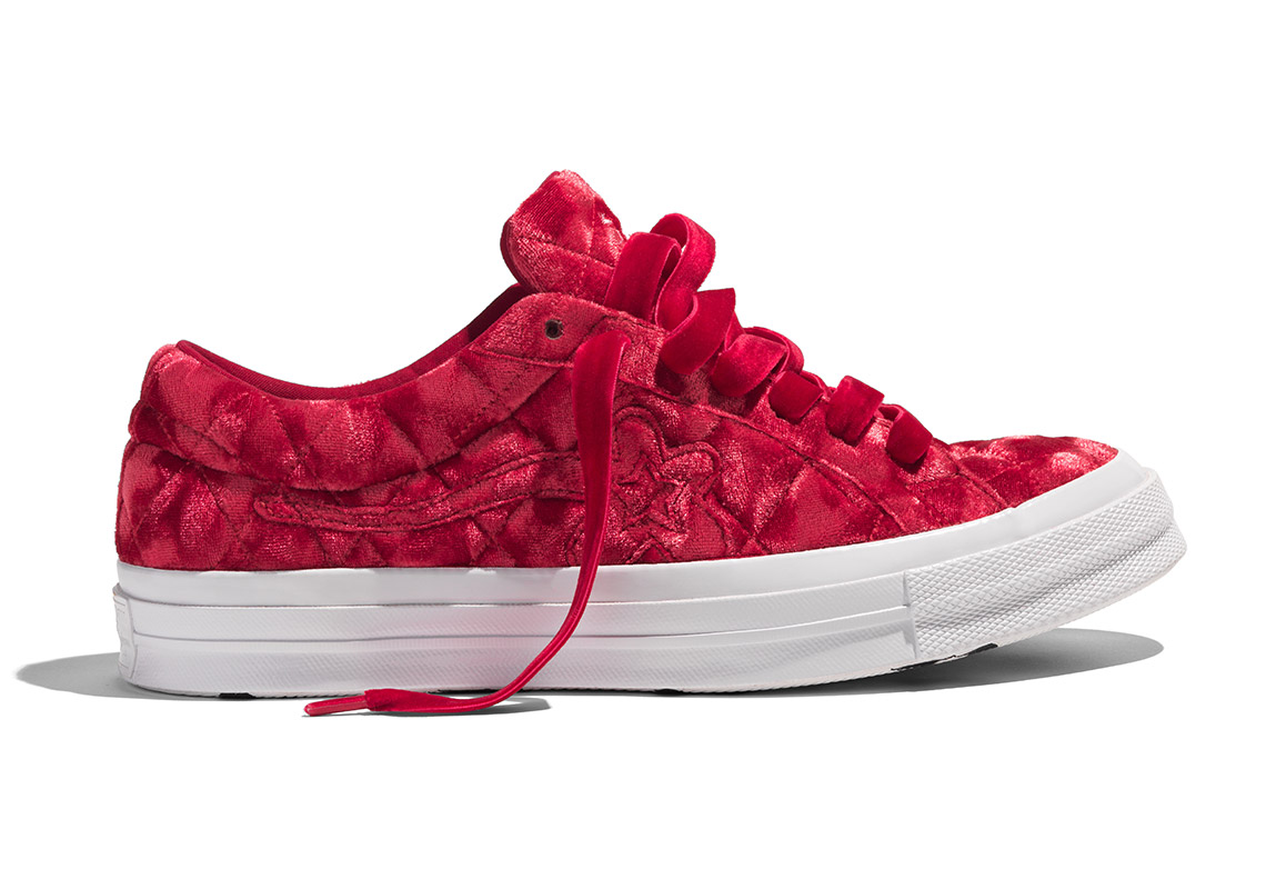 Tyler The Creator Converse Golf Le Fleur Quilted Red 1