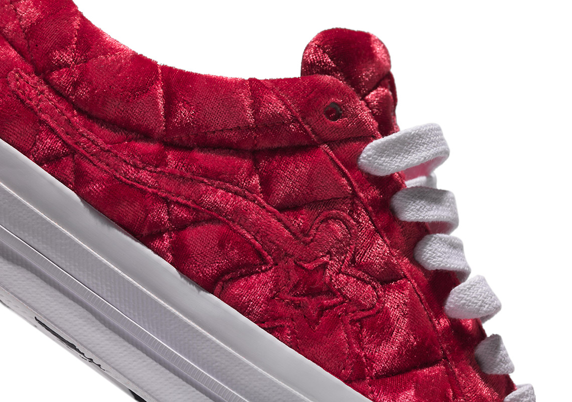 Quilted velvet converse on sale