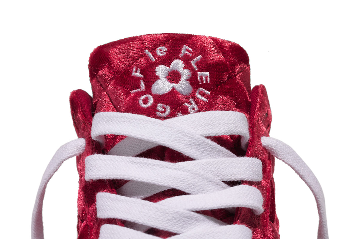 Tyler The Creator Converse Golf Le Fleur Quilted Red 3