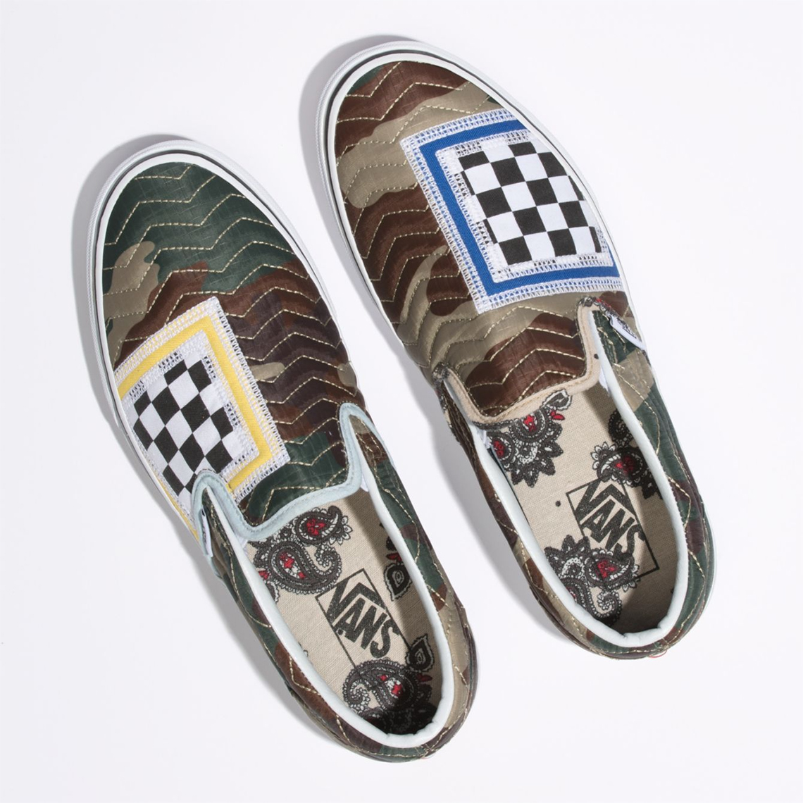 Vans Slip-On Camo Patchwork Store List | SneakerNews.com