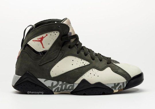 The Patta x Air Jordan 7 Revealed In New Icicle Colorway
