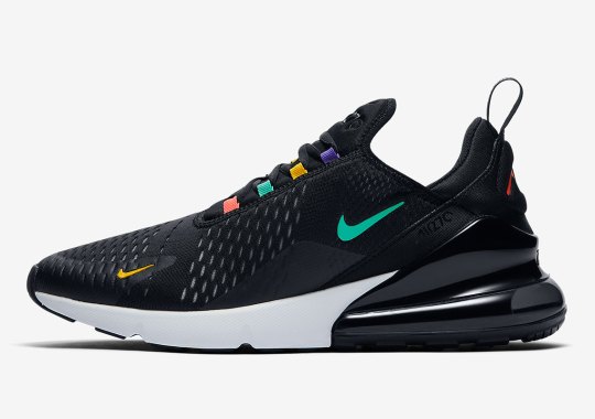 The Nike Air Max 270 Appears With Multi-colored Lace Eyelets