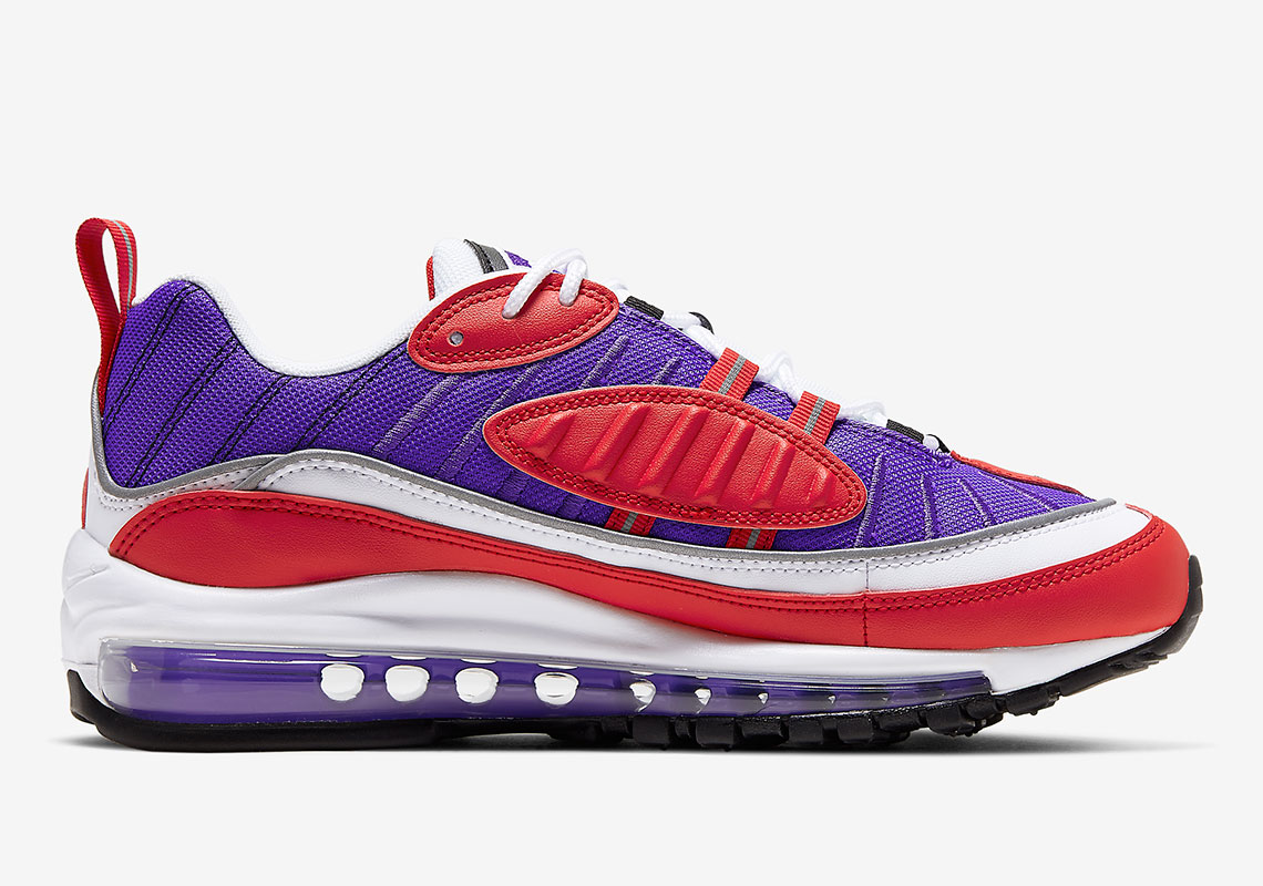 Nike Air Max 98 Red Purple Ah6799 501 3