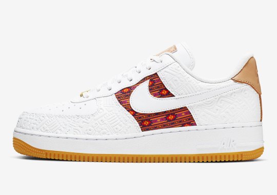 Aztec Patterns Appear On This Nike Air Force 1 With Gum Soles