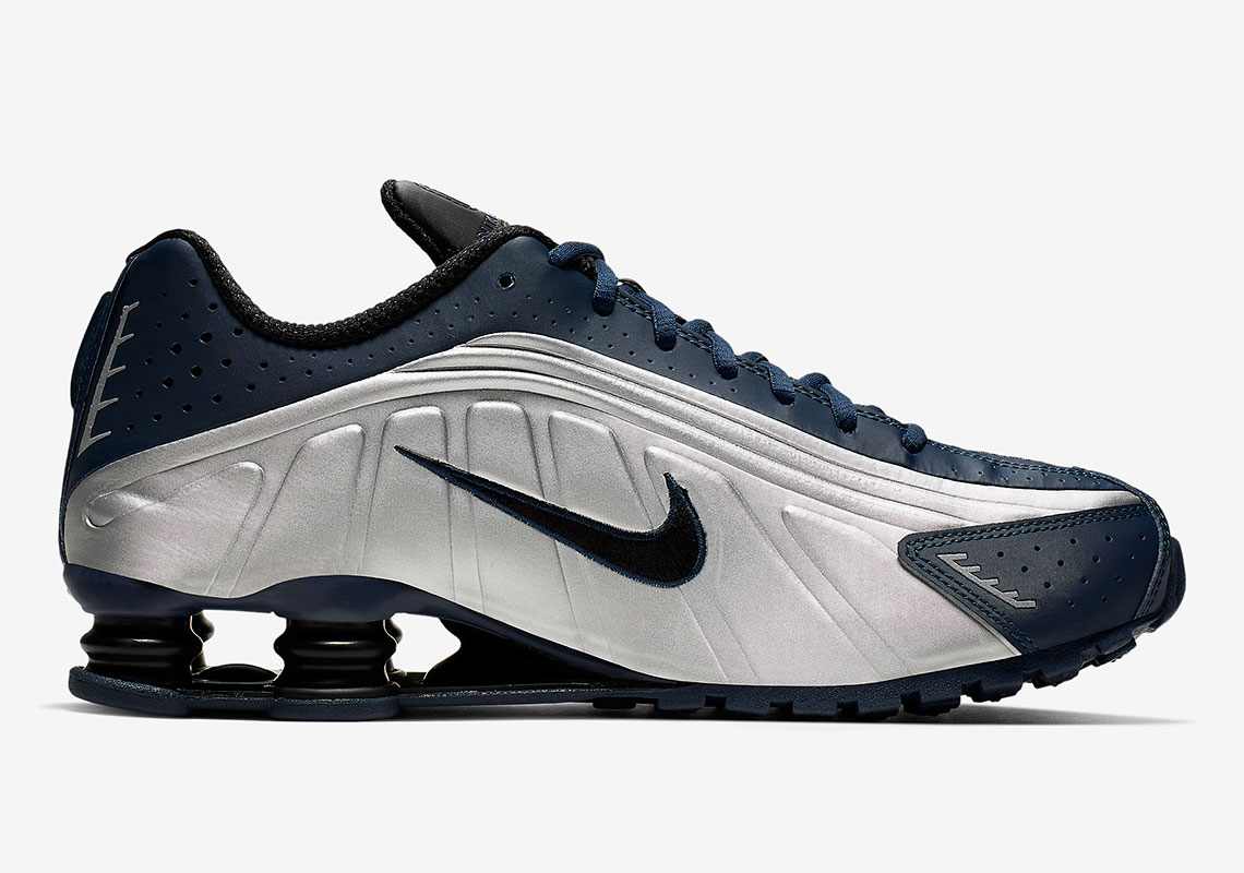 nike shox r4 navy