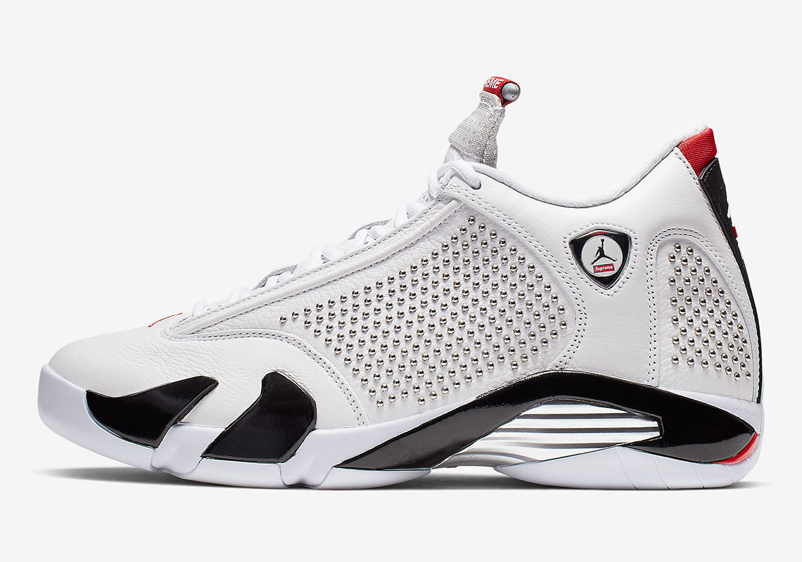 A close Look at Supreme's Nike Jordan 14 - The Rabbit Society