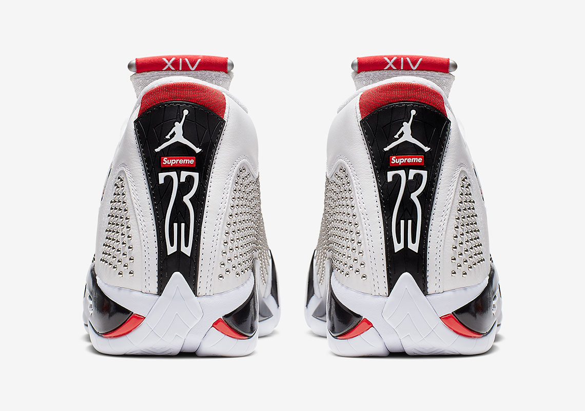 Buy Supreme x Air Jordan 14 Retro 'White' - BV7630 106