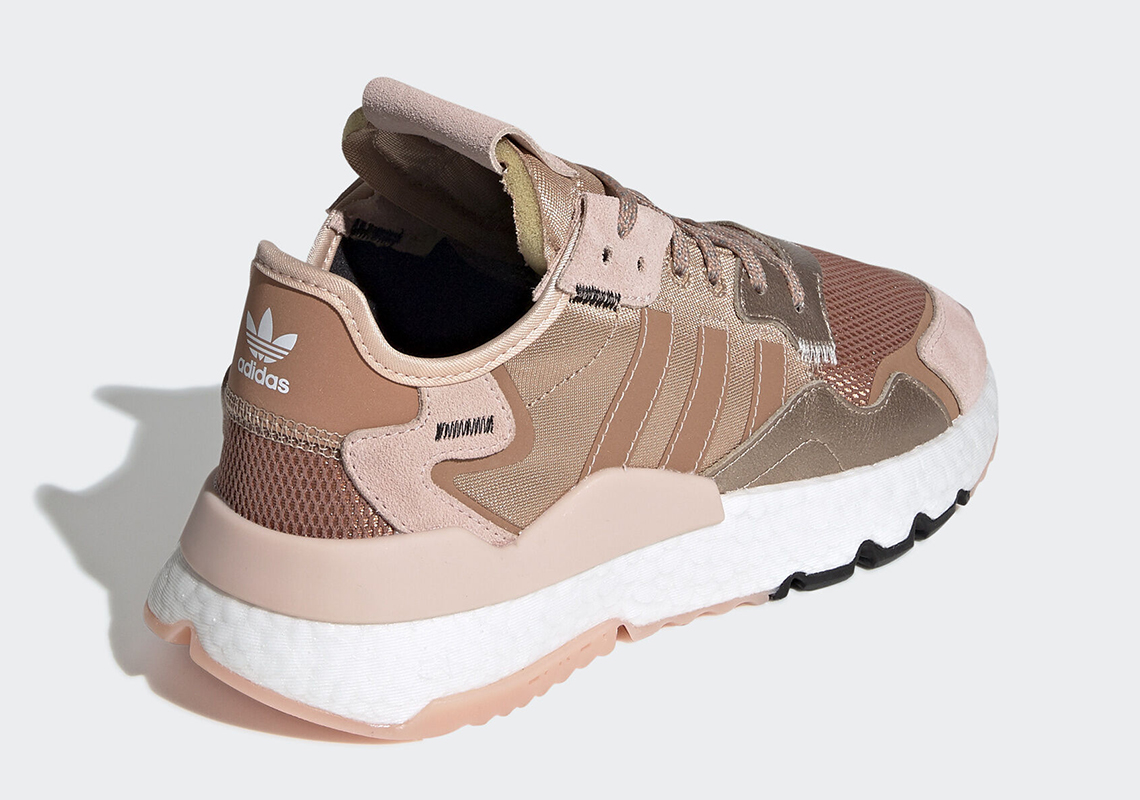 adidas nite jogger rose gold metallic