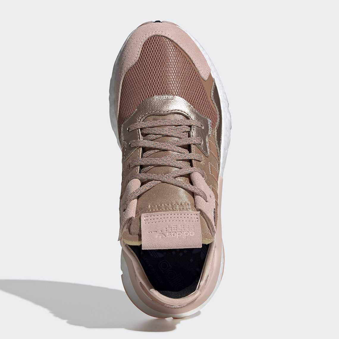 Adidas originals nite jogger trainer in rose clearance gold