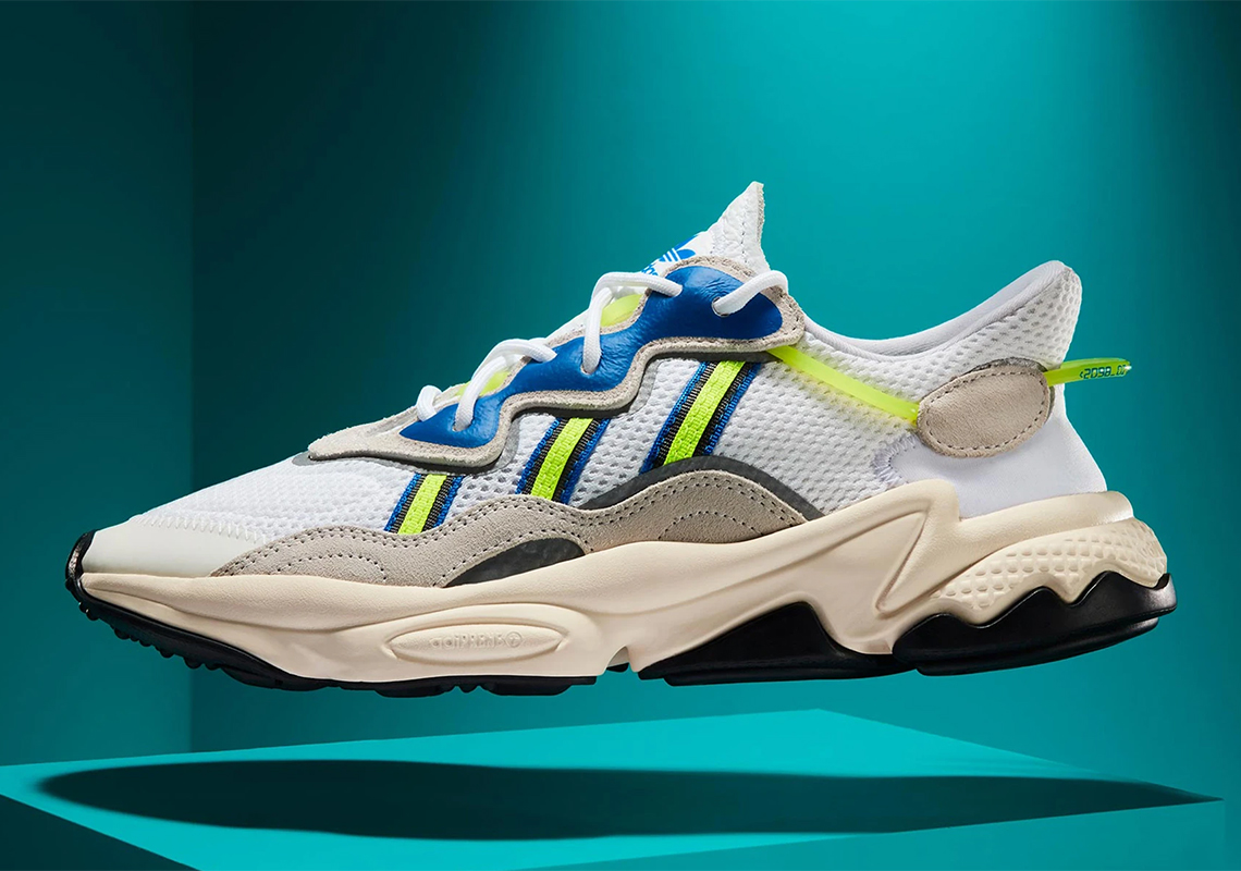 adidas Ozweego White Volt Blue EE7009 Release Date | SneakerNews.com