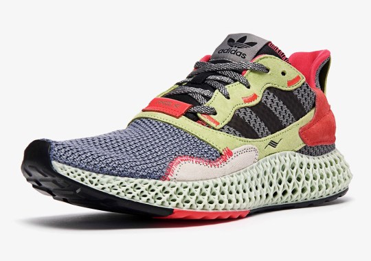 The adidas ZX4000 4D Returns With Yellow And Crimson Accents