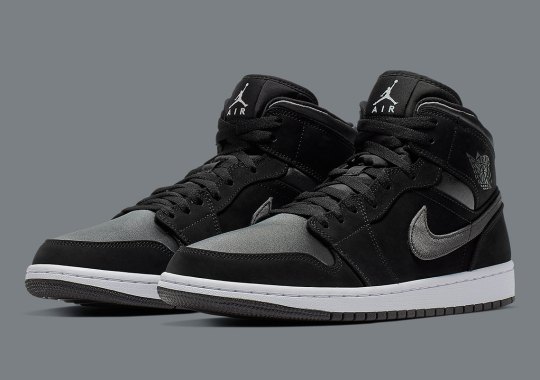 The Air Jordan 1 Mid Gets Dressed Up In A Silky Nylon