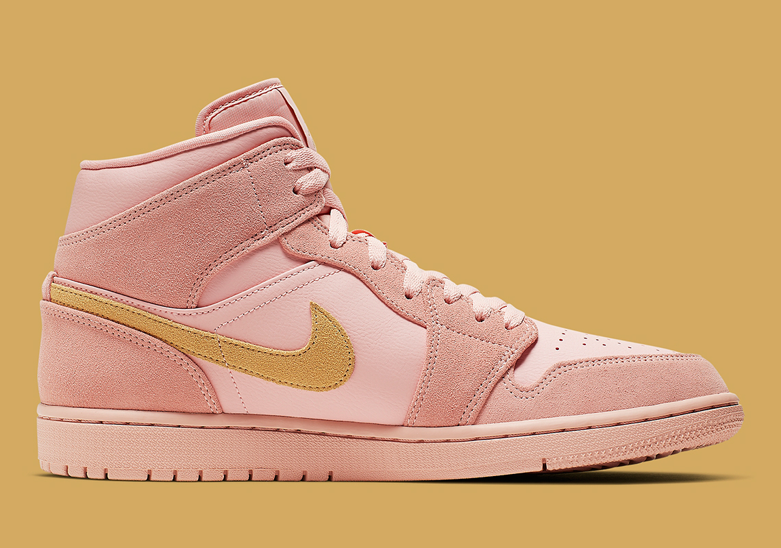 coral and gold jordan 1