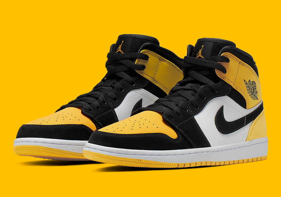 black and yellow aj1