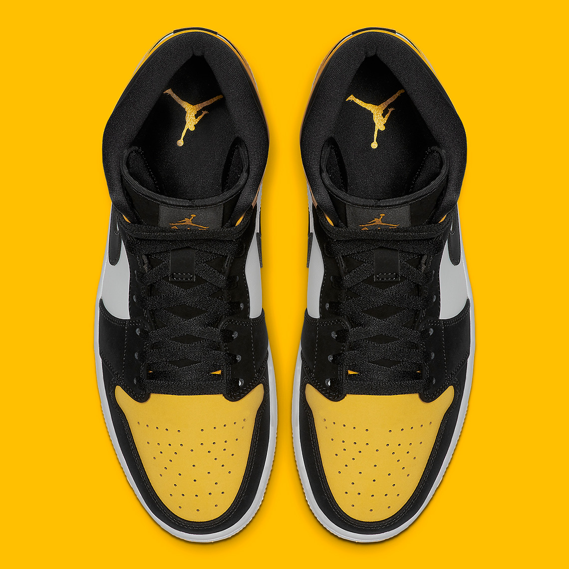 Air Jordan 1 Mid Yellow Toe 852542 071 3