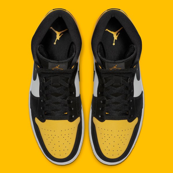 air jordan 1 mid yellow toe