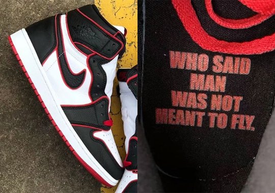 This Air Jordan 1 Is Inspired By 1985’s “Who Said Man Was Not Meant To Fly” Ad