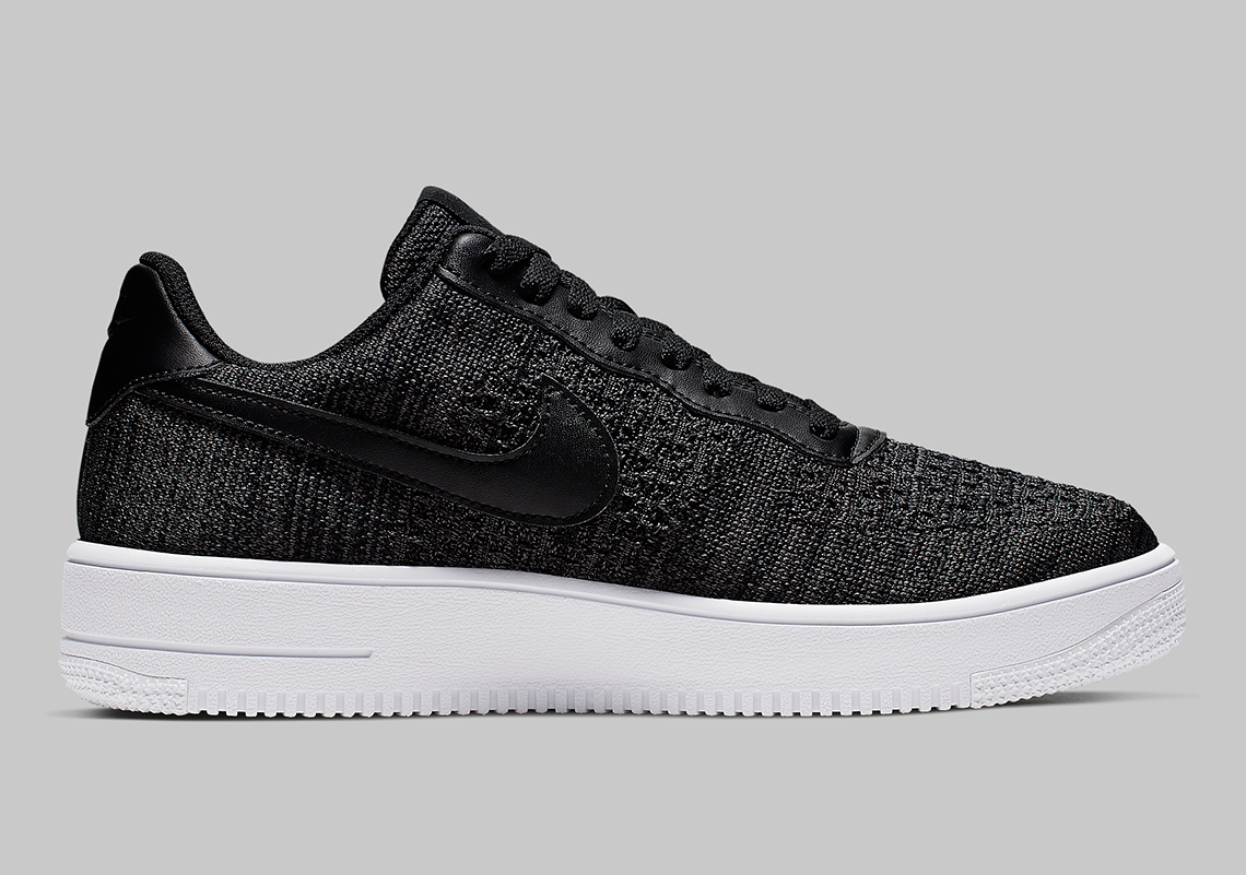 Nike Air Force 1 Flyknit Black Anthracite Ci0051 001 2