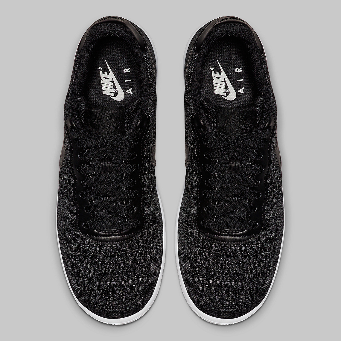 Nike Air Force 1 Flyknit Black Anthracite Ci0051 001 3