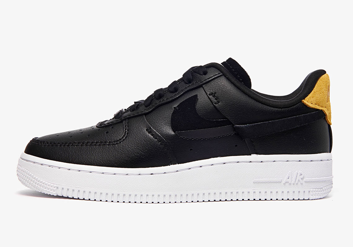 air force 1 lx inside out black