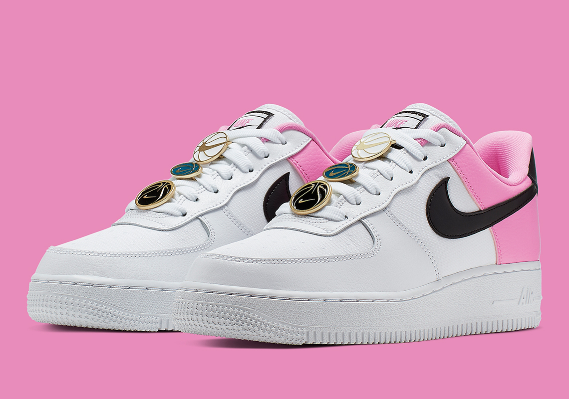 white pink air force 1
