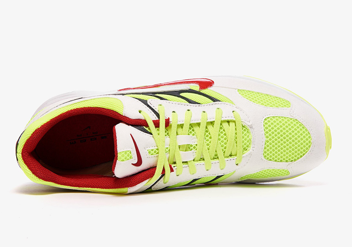 Nike Air Ghost Racer At5410 100 White Neon Yellow Red 5
