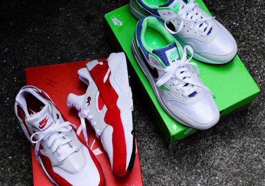 Nike Flips Colors On The Air Max 1 And Air Huarache For The DNA CH.1 Pack