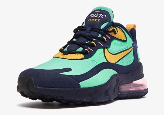 Nike Air Max 270 React Adds Obsidian Midsoles With Electro Green