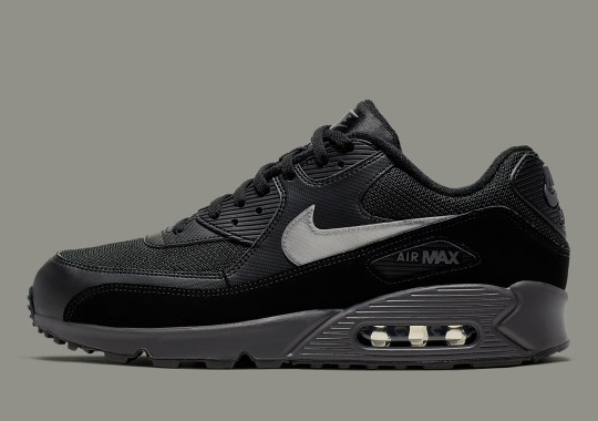 This Nike Air Max 90 Essential Features Shimmering Silver Swooshes