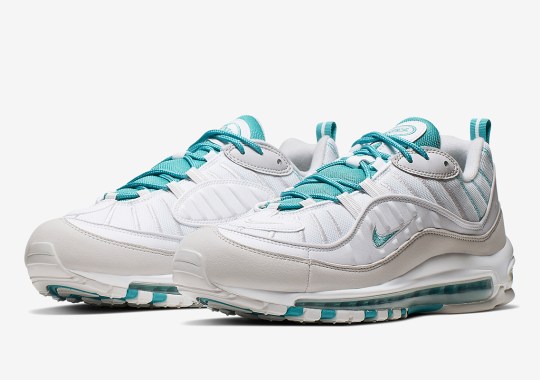 The Nike Air Max 98 Returns In Sail And Teal Uppers