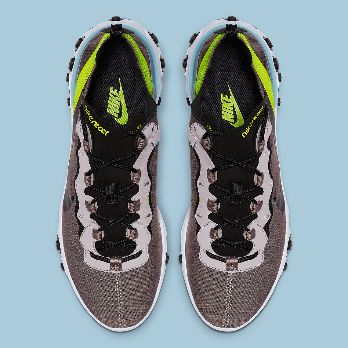 Nike React Element 55 Pumice Black Volt BQ6166-201 Release Info ...