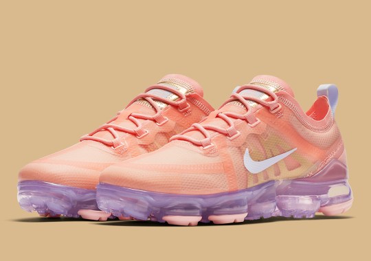 The Nike Vapormax 2019 “Bleached Coral” Adds Purple Tinted Air Units