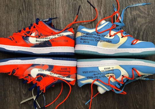 Off-White And Futura Unveil Nike Dunk Low Collaborations At Paris Fashion Week