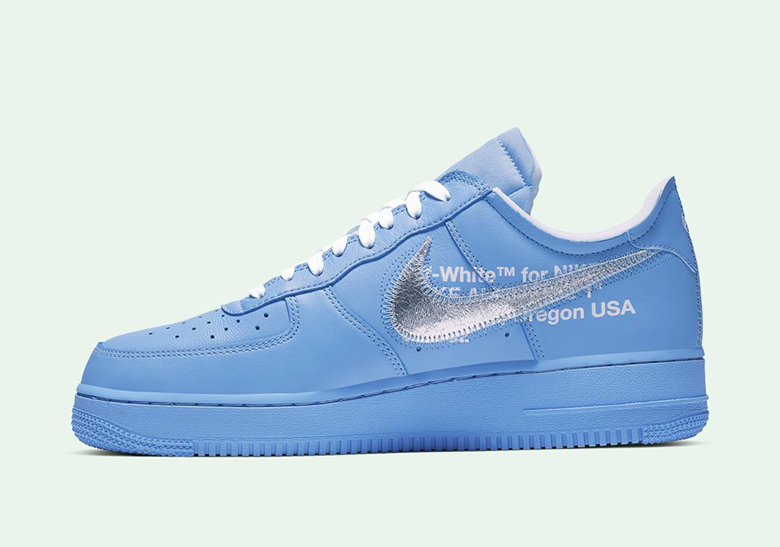 off white air force one blue release date