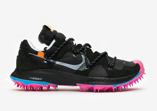 Where To Buy The Off-White x Nike Zoom Terra Kiger 5 In Black/Pink