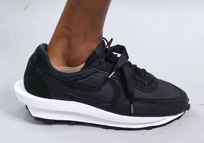 sacai Nike LDWaffle Black SS20 First Look | SneakerNews.com
