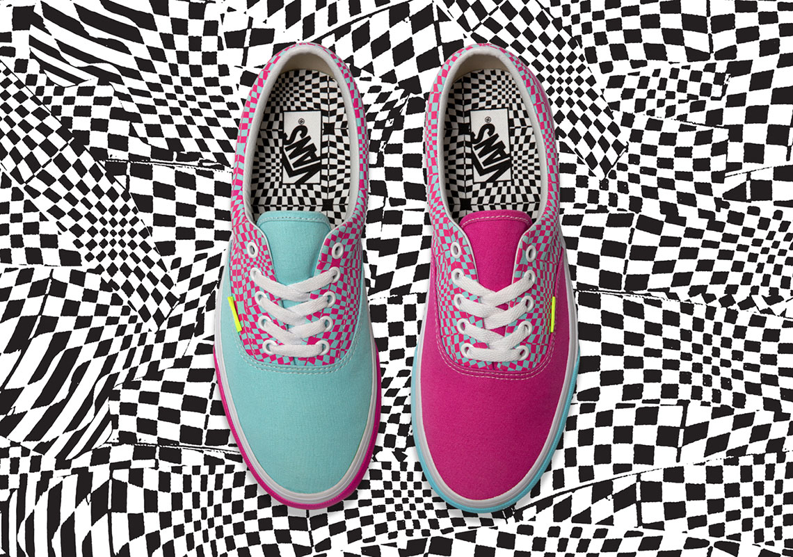 warped checkered vans